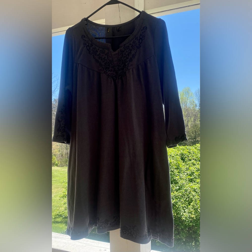 Confortable dark grey tunic